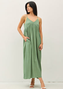 Breezy Maxi Green Dress