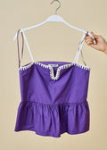 Peplum Top Knotted Top