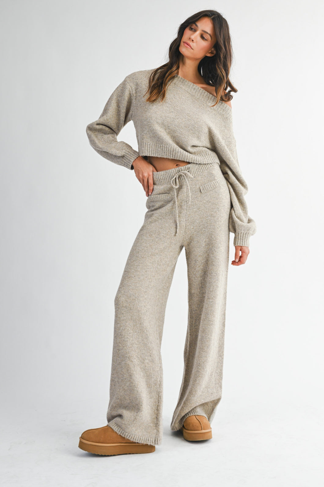 Straight Leg Sweater Pants