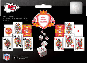 Kansas City Chiefs - 2-Pack Playing Cards & Dice Set