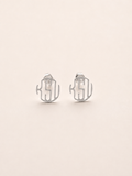 KSU Monogram Earring Silver