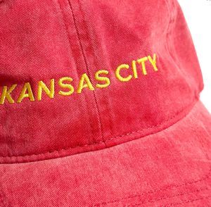 Kansas City Red Embroidered Hat - Adult