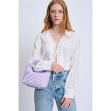 Load image into Gallery viewer, Jessamine Woven Vegan Leather Crossbody: Lilac
