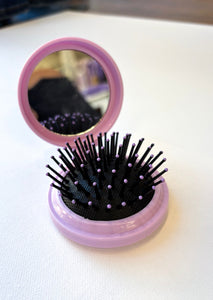 Folding hair brush-purple