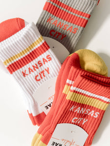 Kansas City Crew Socks - Red & Gold