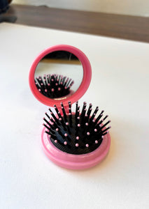 Folding hair brush-pink
