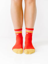 Load image into Gallery viewer, Kansas City Crew Socks - Red &amp; Gold
