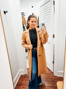 Double Breasted Cashmere Blend Coat