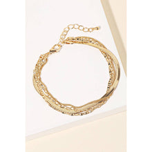 Load image into Gallery viewer, Assorted Snake Chain Clasp Bracelet: G
