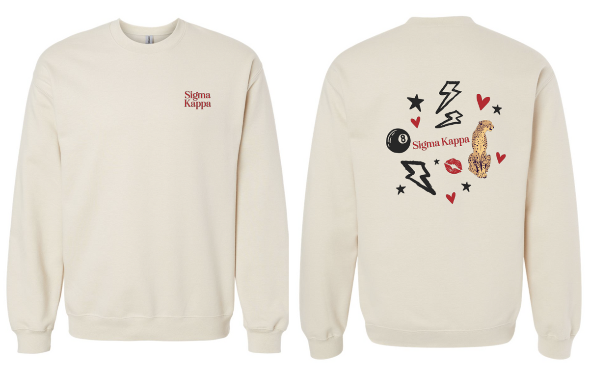 G-14: Biz In The Front/Party In The Back Greek Tee or Crew - Customizable