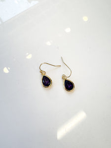 Purple & Gold Earrings