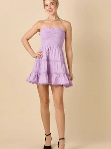 Sweetheart Neckline Tube Mini Dress