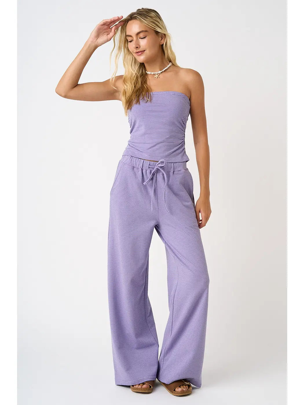 Lavender Straight Leg Pants