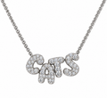CATS Pave Bubble Silver Necklace