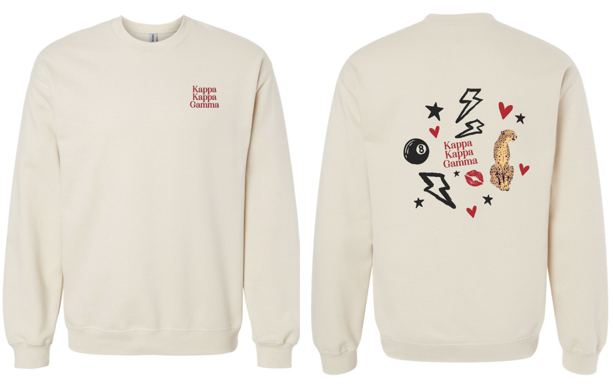 G-14: Biz In The Front/Party In The Back Greek Tee or Crew - Customizable