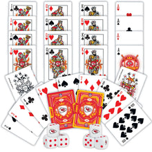 Load image into Gallery viewer, Kansas City Chiefs - 2-Pack Playing Cards &amp; Dice Set
