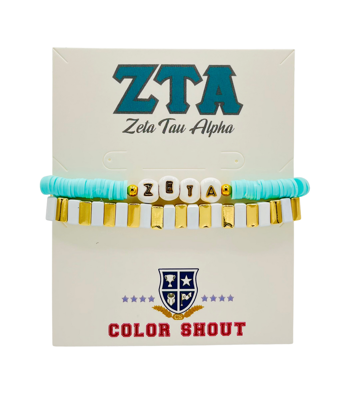 I Love Zeta Bracelet Stack