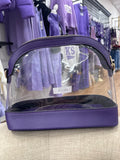 Purple Clear Stadium Bag