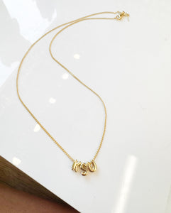 KSU Gold Bubble Necklace