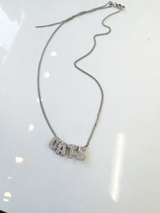 CATS Silver Diamond Necklace