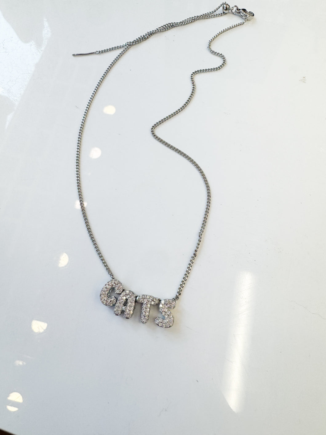 CATS Silver Diamond Necklace