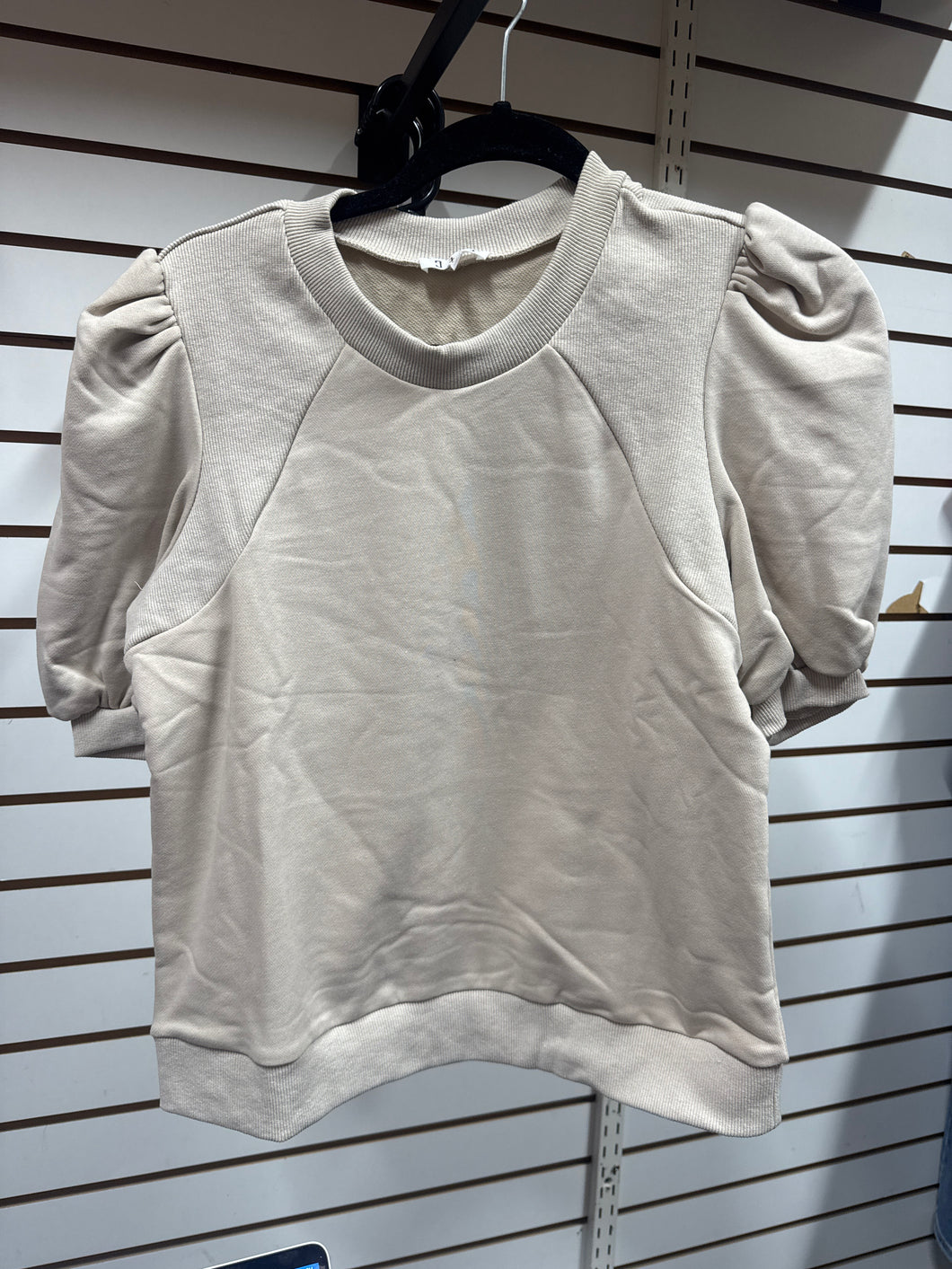 Roundneck Puff Sleeve Top