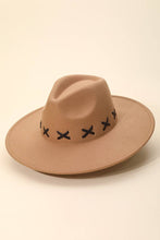 Load image into Gallery viewer, X Weave Pattern Fedora Fashion Hat
