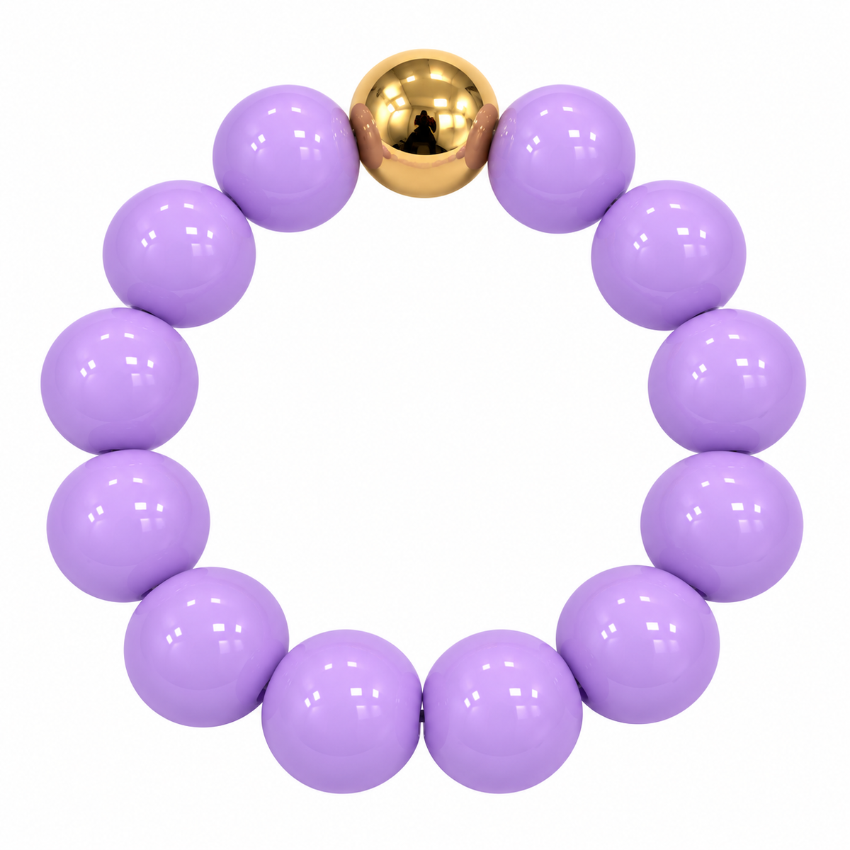 Beaded Lavender Bracelet