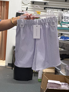 Woven Lilac Shorts