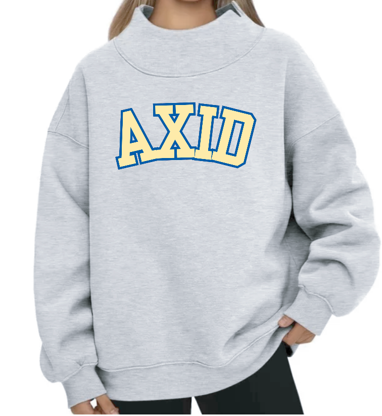G-10: Block Mock Neck Greek Sweatshirt - Customizable