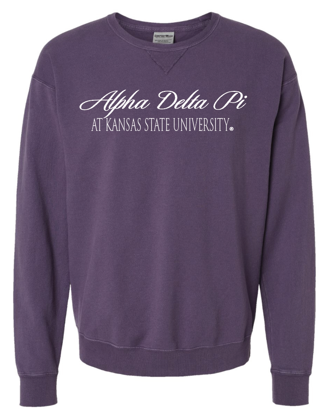 G-6: K-State Purple Sorority Crew - Customizable