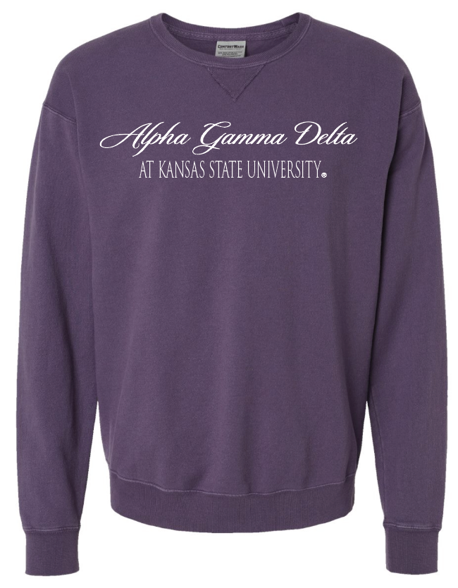 G-6: K-State Purple Sorority Crew - Customizable