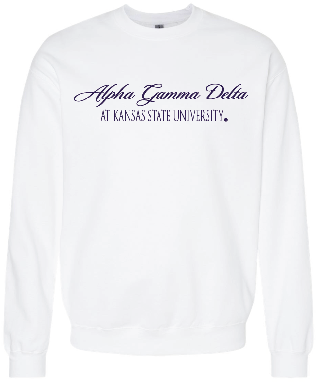 G-5: K-State White Sorority Crew - Customizable