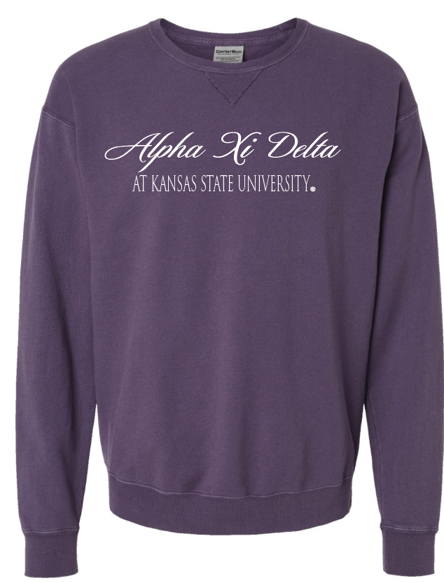 G-6: K-State Purple Sorority Crew - Customizable
