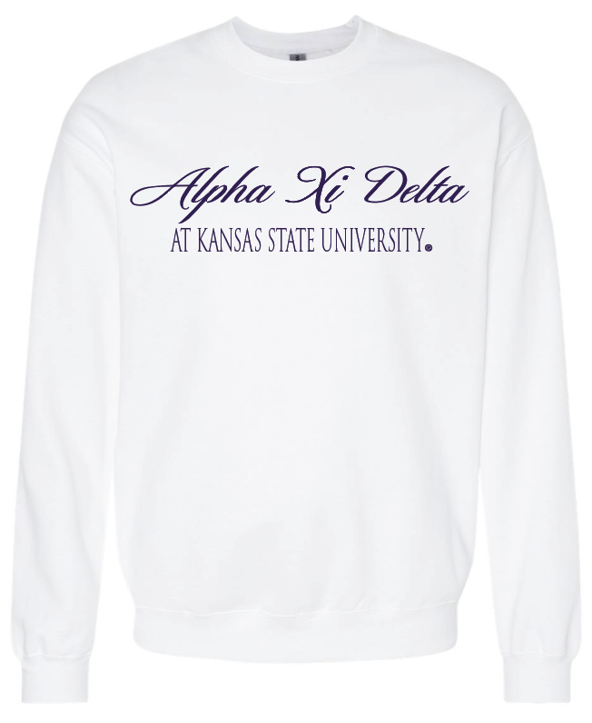 G-5: K-State White Sorority Crew - Customizable