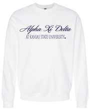 Load image into Gallery viewer, G-5: K-State White Sorority Crew - Customizable
