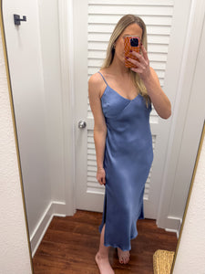 Winter Blues Midi Dress