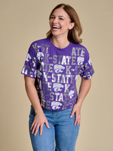 Load image into Gallery viewer, K-State Powercat Sequin Purple Top

