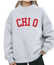Load image into Gallery viewer, G-10: Block Mock Neck Greek Sweatshirt - Customizable
