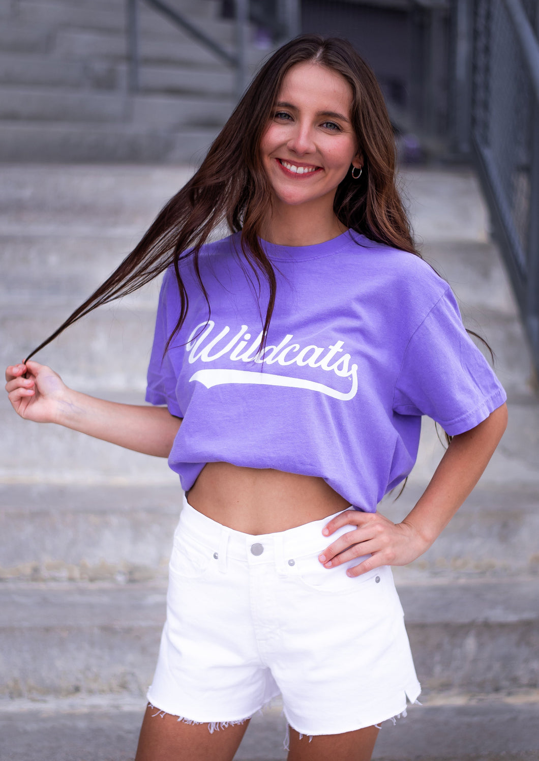 Vintage Wildcats Lavender Tee