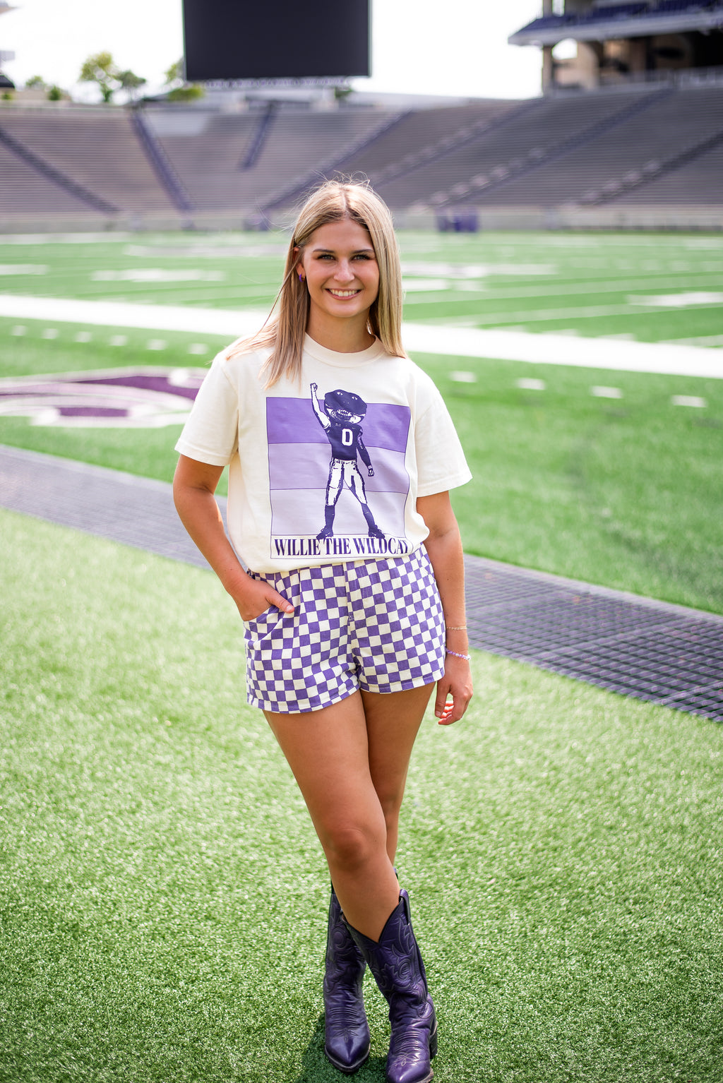 K-16: Willie The Wildcat K-State Tee and Crewneck