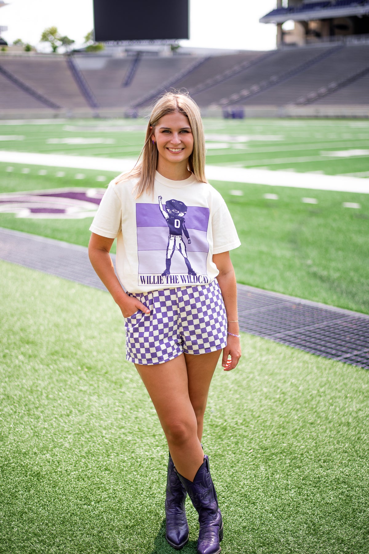 K-16: Willie The Wildcat K-State Tee and Crewneck
