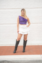 Load image into Gallery viewer, Powercat + Paiselys Saturday Tie Scarf - Purple
