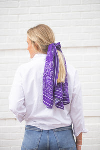 Powercat + Paiselys Saturday Tie Scarf - Purple