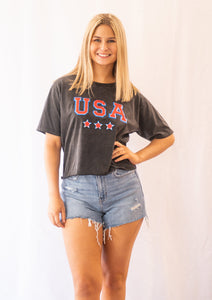 USA Patch Tee - Black