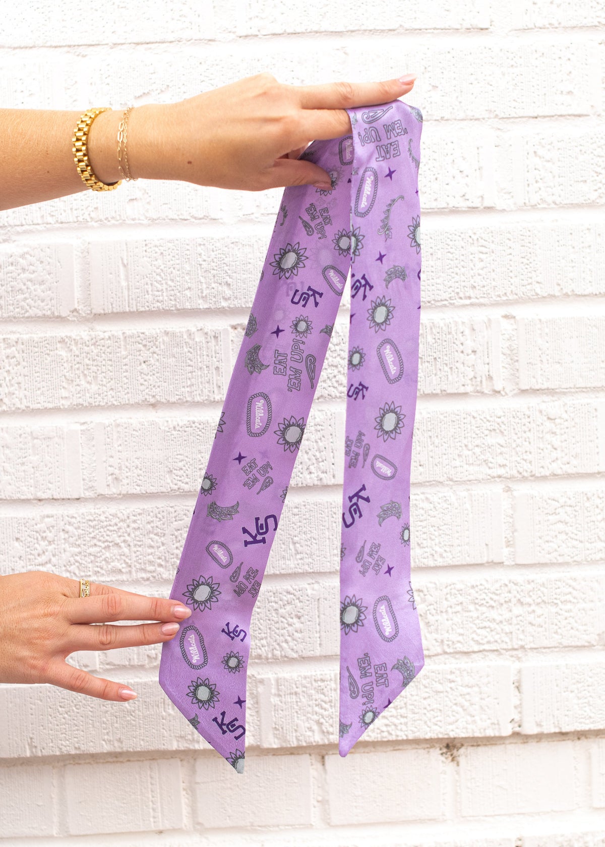 Kansas State University Twilly Scarf - Lavender