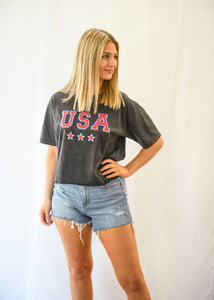 USA Patch Tee - Black