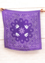 Load image into Gallery viewer, Powercat + Paiselys Saturday Tie Scarf - Purple

