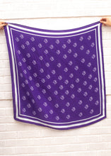 Load image into Gallery viewer, Vintage Ratty Cat Saturday Tie Scarf - Purple
