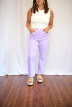 Load image into Gallery viewer, Lavender Denim Distressed Jeans
